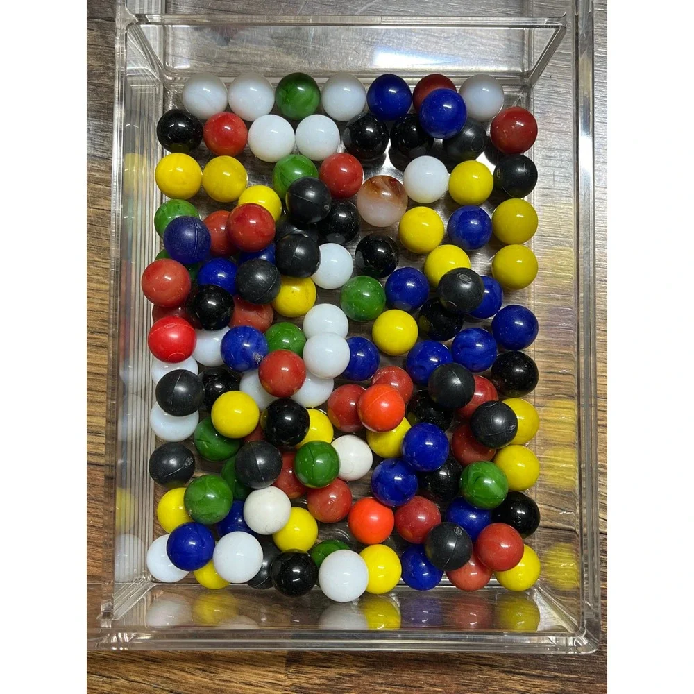 Vintage Estate Lot Colorful Marbles Assorted Mixed Colors 14.9 Ounces